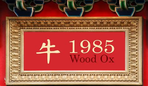 1985 chinese new year animal|1985 year of the wood ox.